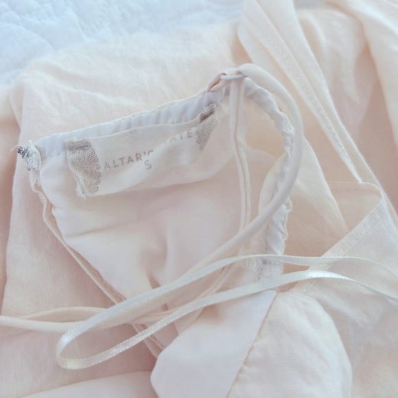 2023 Altar’d State Cream Ivory Midi Dress Size Small S Ties in Back STUNNING! - Picture 3 of 3